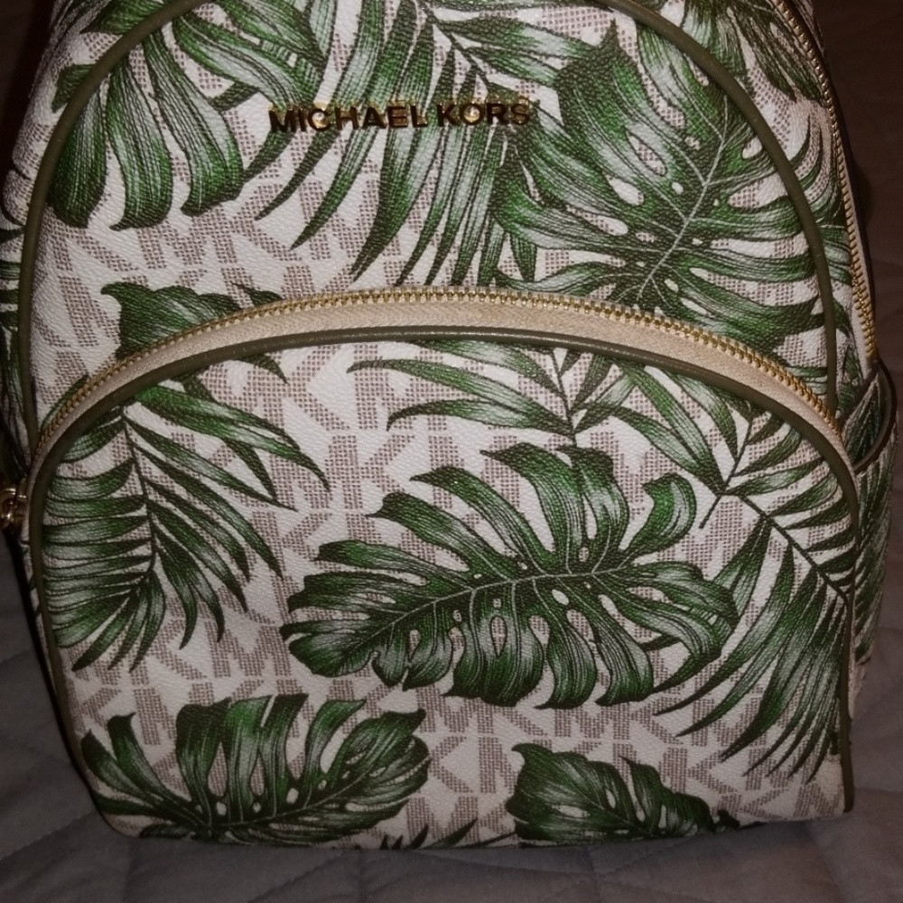 Michael Kors Tropical Patterned Backpack - image 2